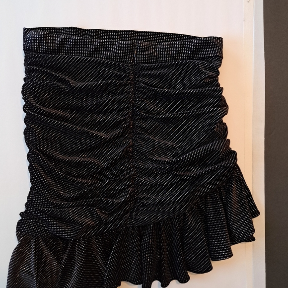 ZARA MINI SKIRT SPARKLY HIGH WEISTED size M - Picture 4 of 4